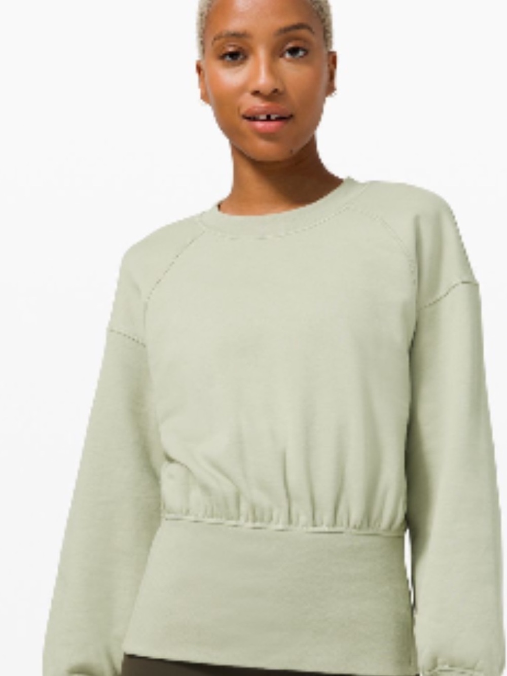 lululemon athletica Sage Green Pullover Sweatshirt